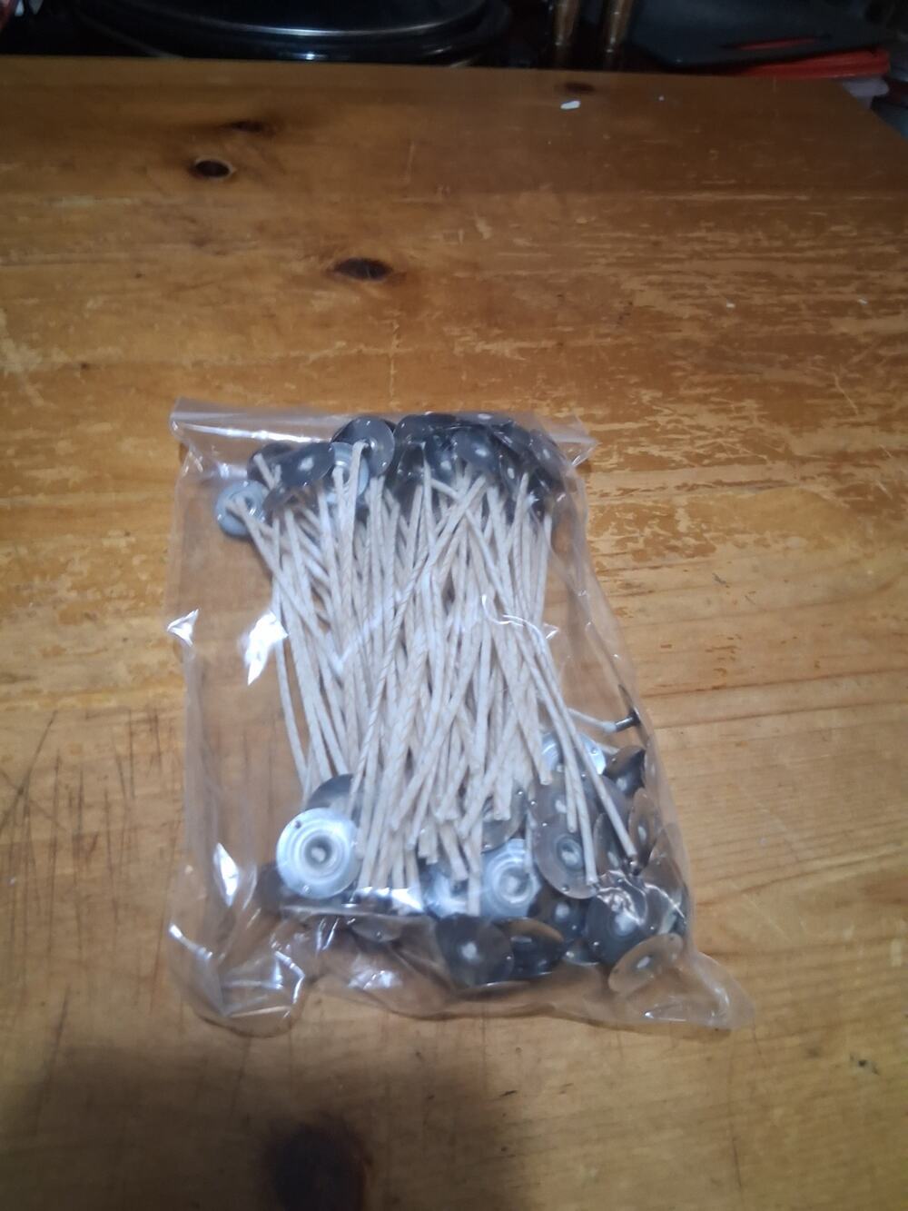 The Flaming Candle ECO-6 6" Pre-Tabbed Wick 100 Count